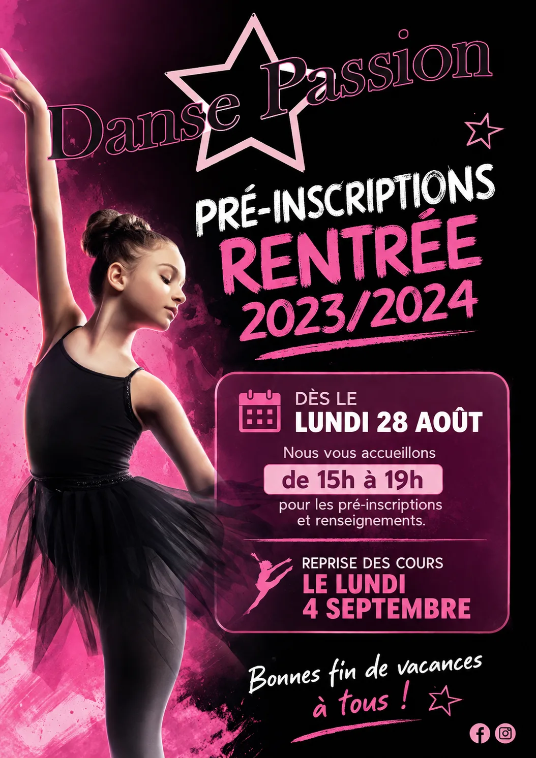 Pré-inscriptions rentrée 2023/2024