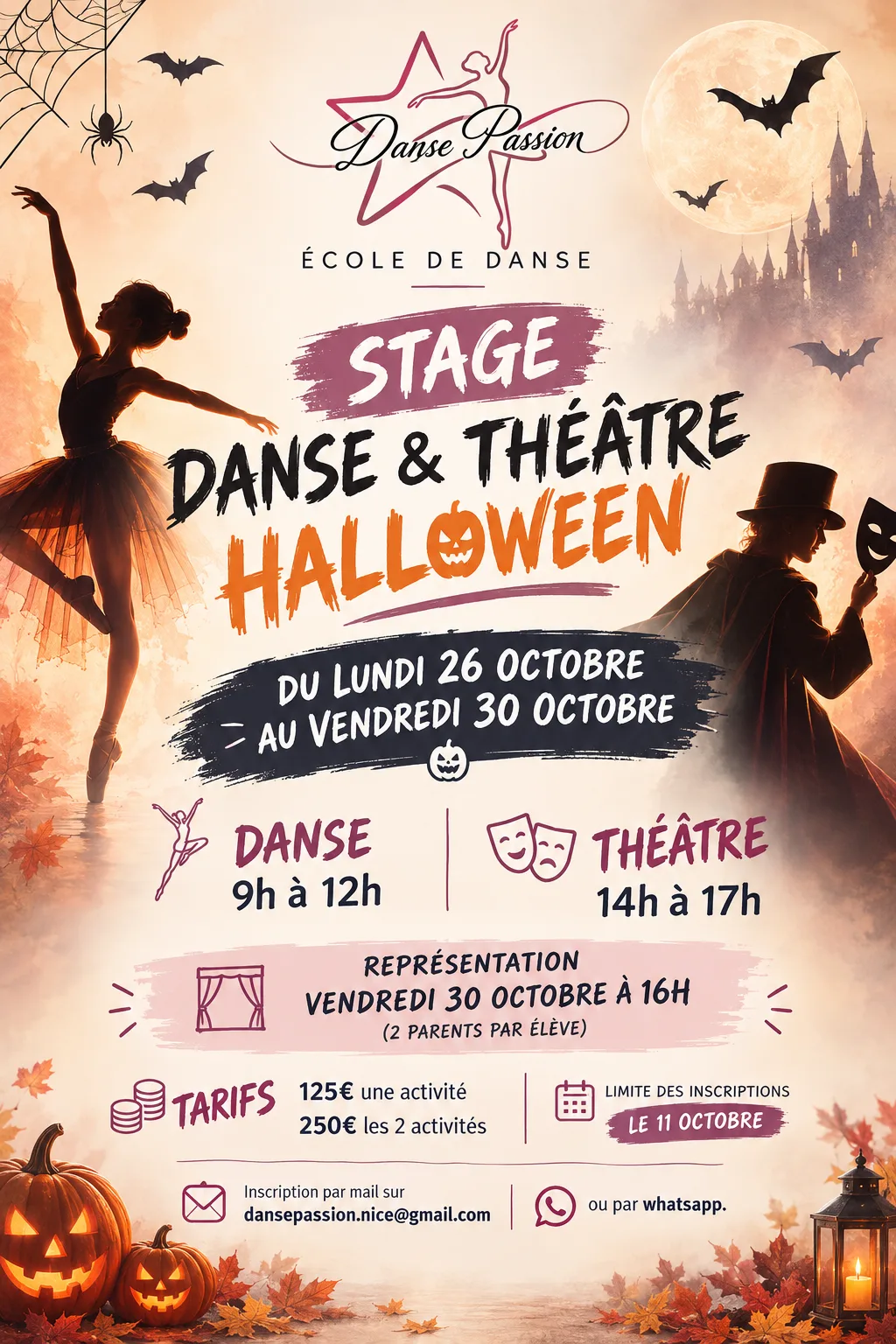 Stage de la Toussaint en Octobre 2026